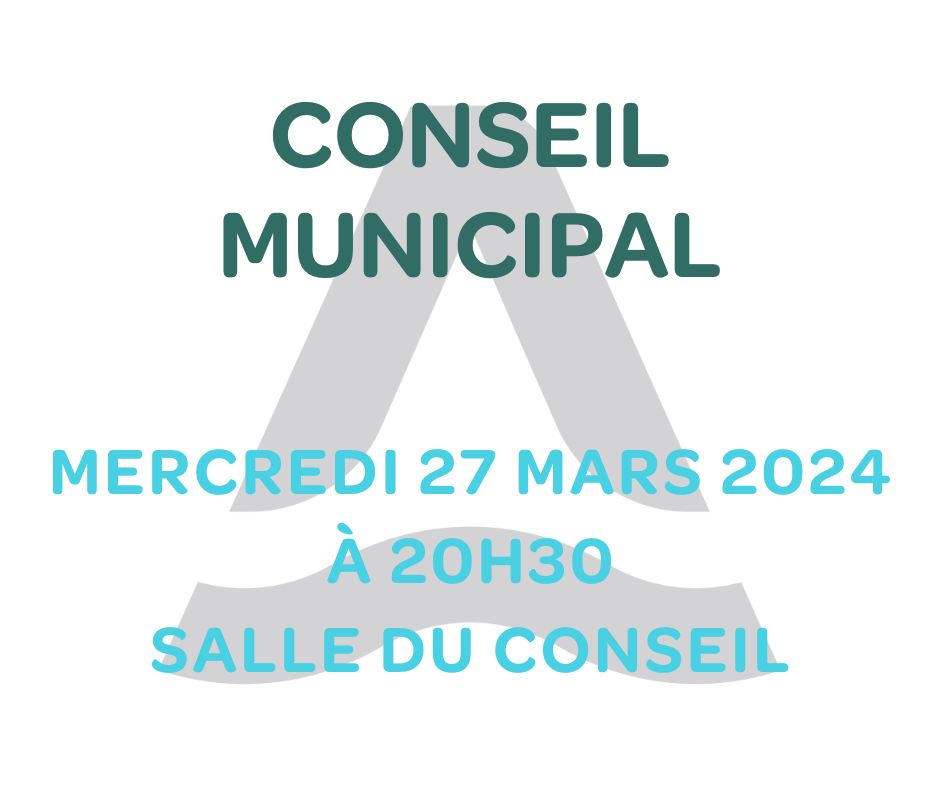Conseil Municipal 27 Mars 2024
