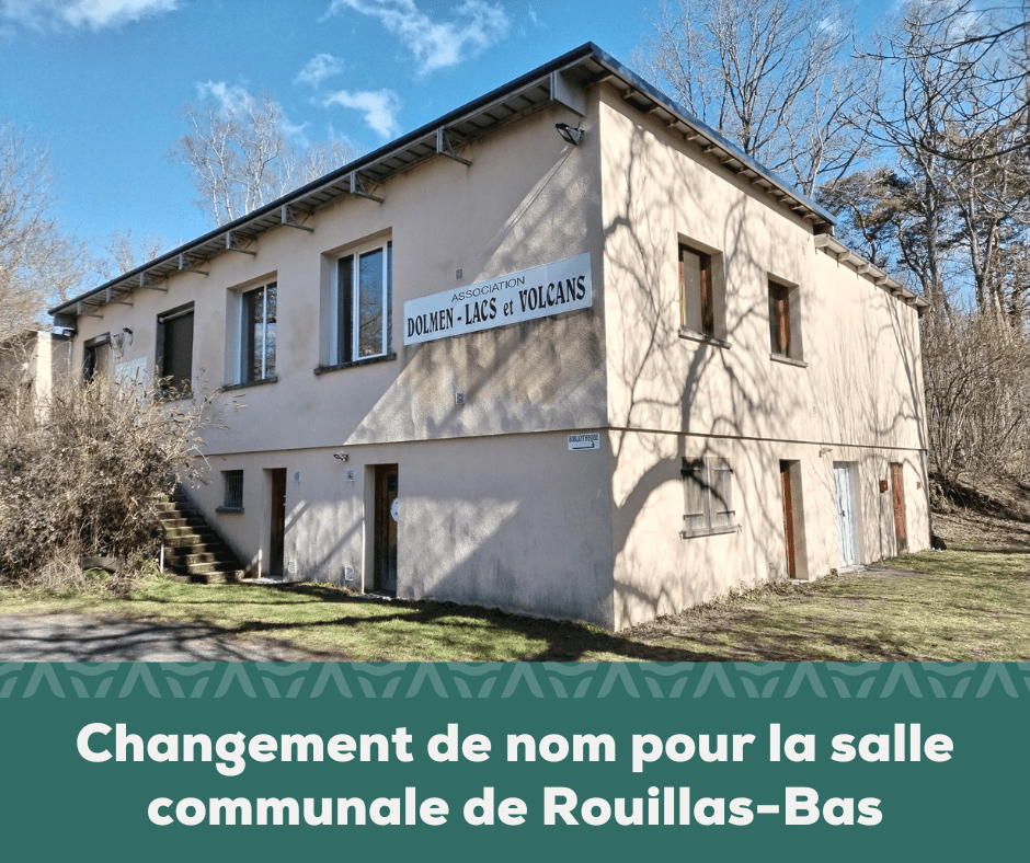 Changement de nom pour la salle communale de Rouillas-Bas